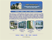 Tablet Screenshot of jeexteriors.com